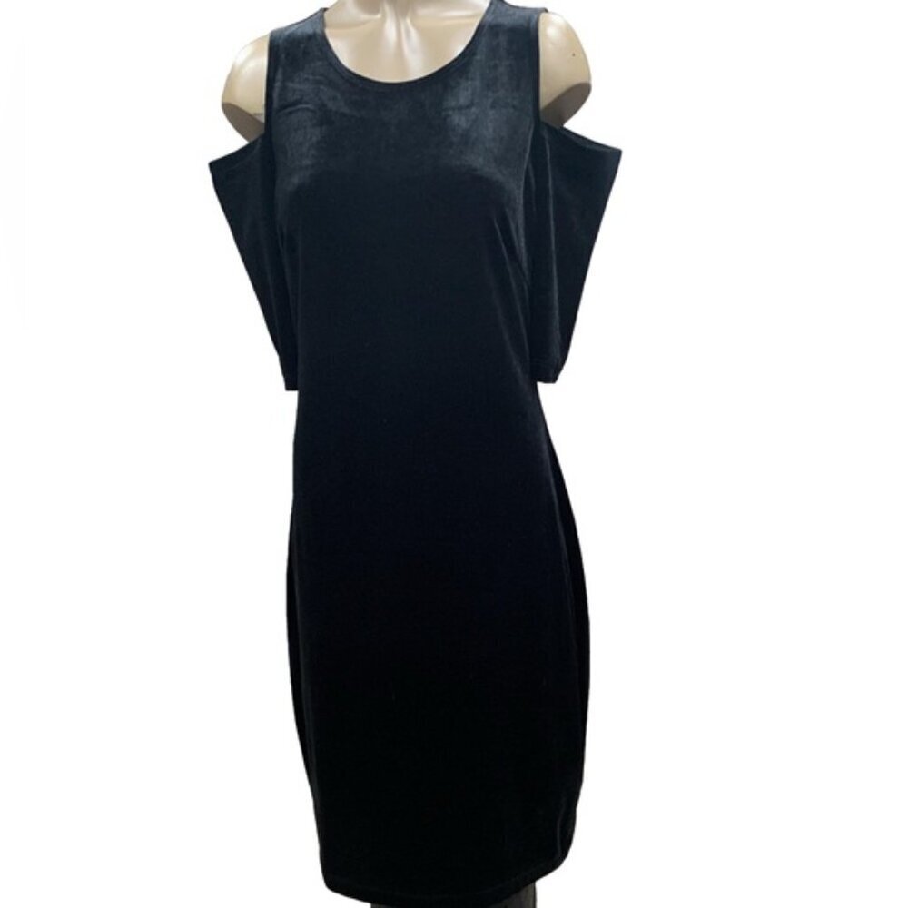 🔴SOLD🔴 Another Story Velour Cold shoulder Dress